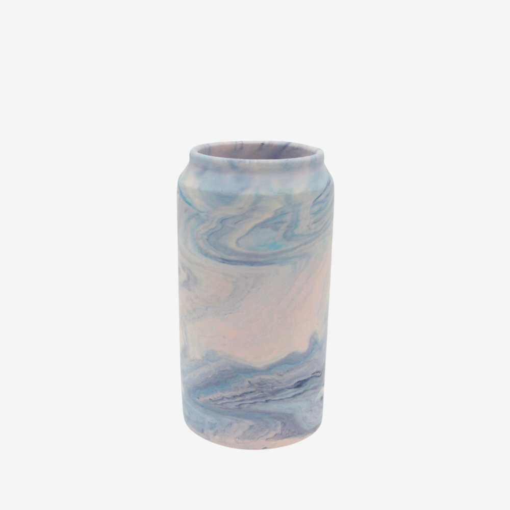 Høj vase - Swirl pastel