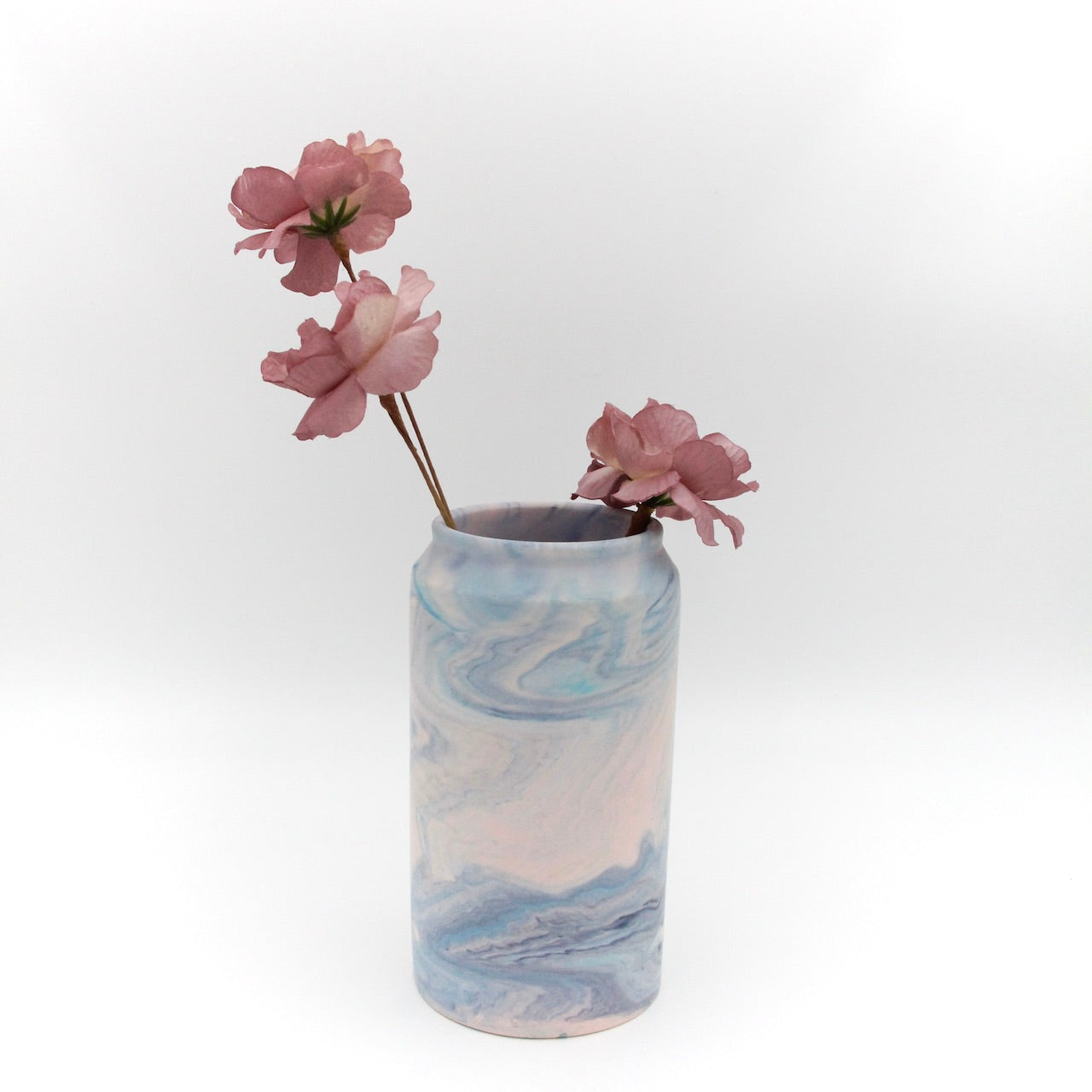 Høj vase - Swirl pastel