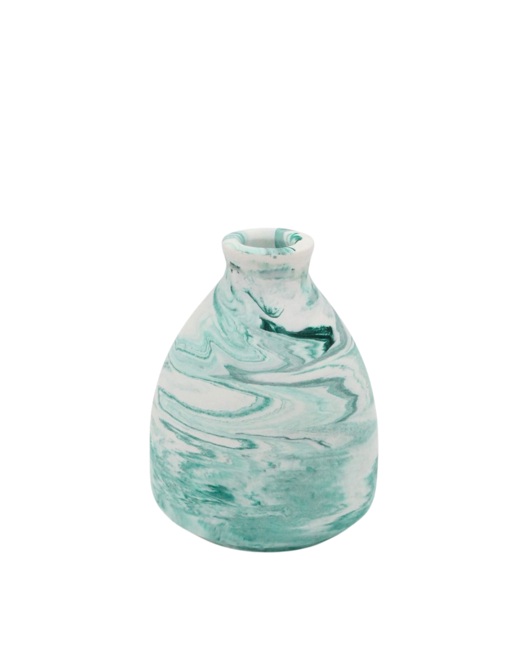 Lille vase - Grøn marmor