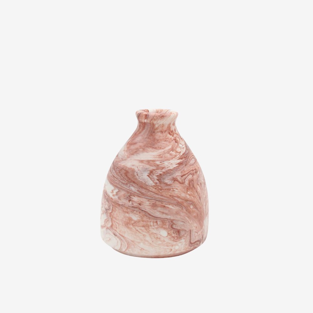 Lille vase - Terracotta marmor